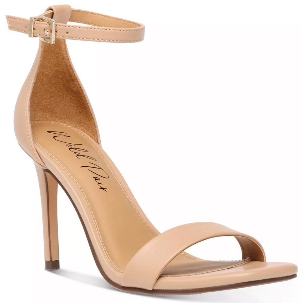 NWT WILD PAIR Nude Bethie Two-Piece Dress Sandals